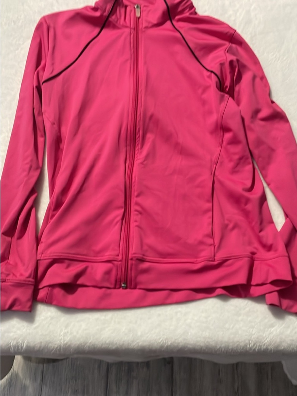 Nike Women's Hot Pink Full-Zip Athletic Bomber Jacket